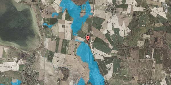 Oversvømmelsesrisiko fra vandløb på Ringvej 25, 4750 Lundby