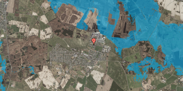 Oversvømmelsesrisiko fra vandløb på Højmosen 22, 4684 Holmegaard
