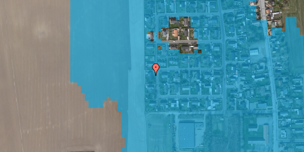 Oversvømmelsesrisiko fra vandløb på Mimosevej 16, 4920 Søllested