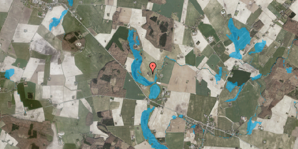 Oversvømmelsesrisiko fra vandløb på Sørup Mosevej 27, 4951 Nørreballe