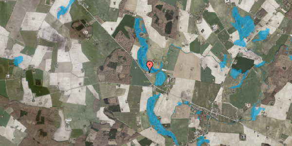 Oversvømmelsesrisiko fra vandløb på Vestre Landevej 172, 4952 Stokkemarke