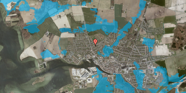 Oversvømmelsesrisiko fra vandløb på Christiansdalsvej 16, 4900 Nakskov