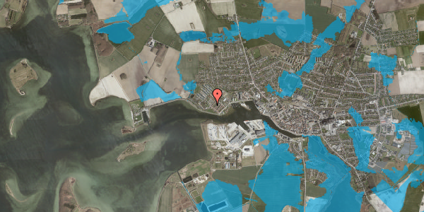 Oversvømmelsesrisiko fra vandløb på Elmevej 23, 1. , 4900 Nakskov