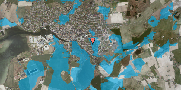Oversvømmelsesrisiko fra vandløb på Fuglsangvej 13, 4900 Nakskov