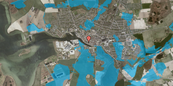 Oversvømmelsesrisiko fra vandløb på Havnegade 35, 4900 Nakskov