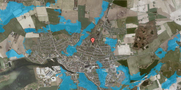 Oversvømmelsesrisiko fra vandløb på Rosenvænget 9, 4900 Nakskov