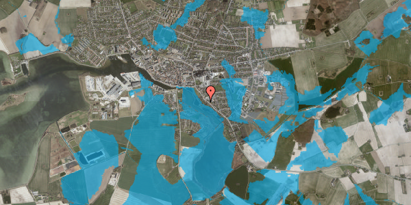 Oversvømmelsesrisiko fra vandløb på Rødbyvej 90A, 4900 Nakskov