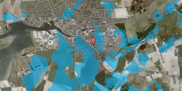Oversvømmelsesrisiko fra vandløb på Rødbyvej 133, 4900 Nakskov