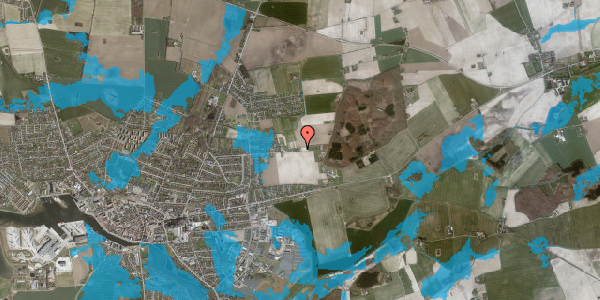Oversvømmelsesrisiko fra vandløb på Stormarks Allé 145, 4900 Nakskov
