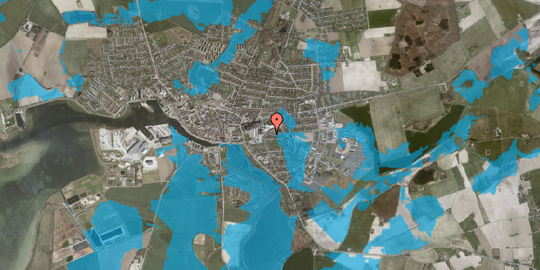 Oversvømmelsesrisiko fra vandløb på Tollesensvej 38, 4900 Nakskov