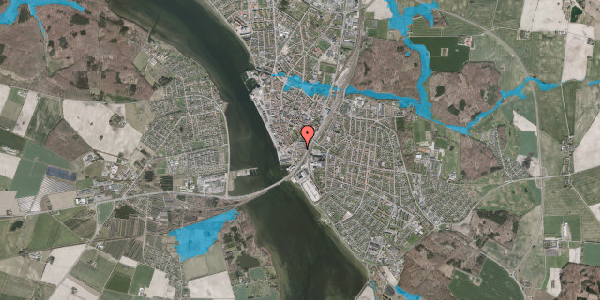 Oversvømmelsesrisiko fra vandløb på Løyesgade 24, 4800 Nykøbing F