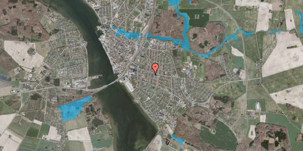 Oversvømmelsesrisiko fra vandløb på Tesdorpfsvej 43E, 1. , 4800 Nykøbing F