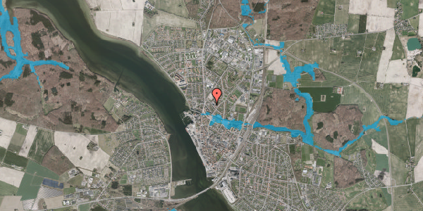 Oversvømmelsesrisiko fra vandløb på Thorsensvej 22, 4800 Nykøbing F