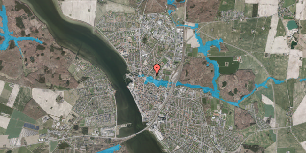 Oversvømmelsesrisiko fra vandløb på Thorsensvej 68, 4800 Nykøbing F