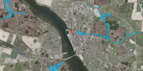 Oversvømmelsesrisiko fra vandløb på Vestergade 8, 2. th, 4800 Nykøbing F