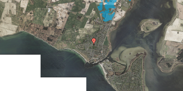 Oversvømmelsesrisiko fra vandløb på Folehaven 33, 4736 Karrebæksminde