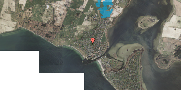 Oversvømmelsesrisiko fra vandløb på Folehaven 34, 4736 Karrebæksminde