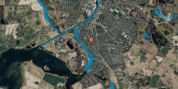 Oversvømmelsesrisiko fra vandløb på Helgenæsvej 20, 4700 Næstved
