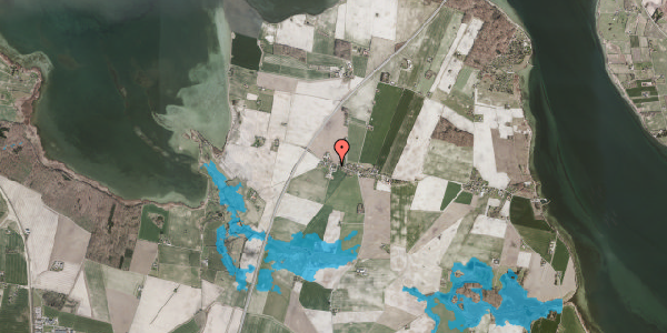 Oversvømmelsesrisiko fra vandløb på Skovby Tværvej 47, 4840 Nørre Alslev