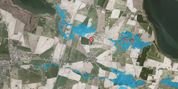 Oversvømmelsesrisiko fra vandløb på Skovbyvej 19, 4840 Nørre Alslev