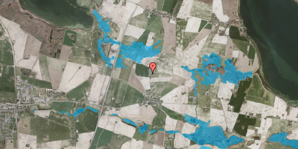 Oversvømmelsesrisiko fra vandløb på Skovbyvej 21, 4840 Nørre Alslev