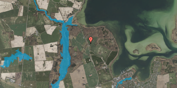 Oversvømmelsesrisiko fra vandløb på Præstø Overdrev 4, 4720 Præstø