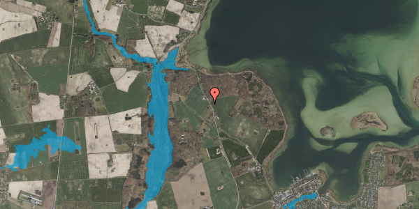 Oversvømmelsesrisiko fra vandløb på Præstø Overdrev 5, 4720 Præstø