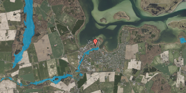 Oversvømmelsesrisiko fra vandløb på Rådhusstræde 1, 1. mf, 4720 Præstø