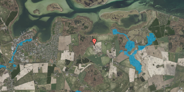 Oversvømmelsesrisiko fra vandløb på Skovhusevej 22, 4720 Præstø