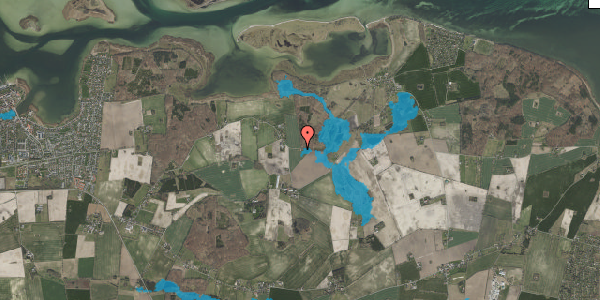Oversvømmelsesrisiko fra vandløb på Skovhusevej 45, 4720 Præstø