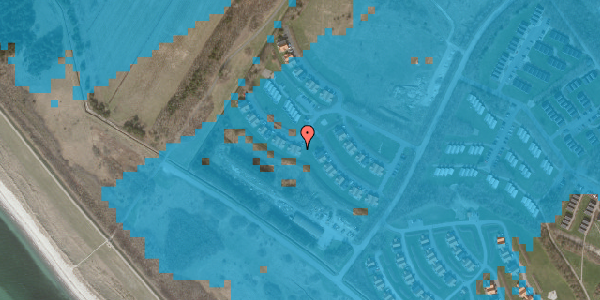 Oversvømmelsesrisiko fra vandløb på Golfbanevej 319L, 4970 Rødby