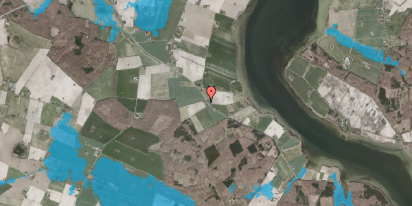 Oversvømmelsesrisiko fra vandløb på Majbøllevej 164, 4990 Sakskøbing