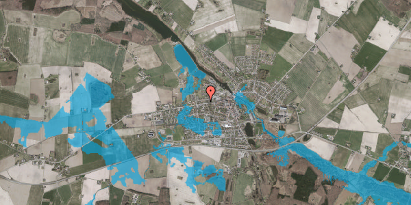 Oversvømmelsesrisiko fra vandløb på Maribovej 8, 4990 Sakskøbing