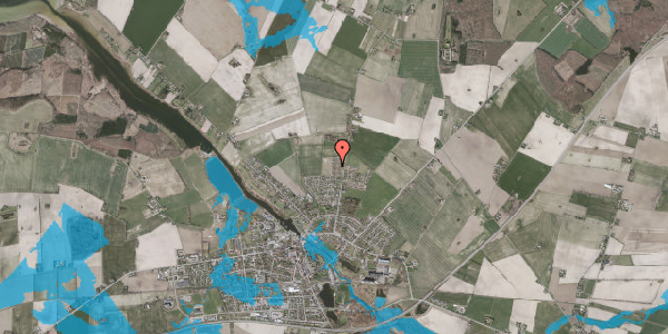 Oversvømmelsesrisiko fra vandløb på Møllehaven 58, 4990 Sakskøbing