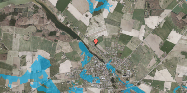 Oversvømmelsesrisiko fra vandløb på Orebyvej 111, 4990 Sakskøbing
