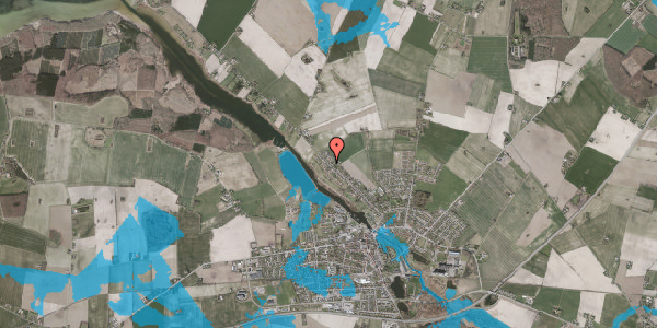 Oversvømmelsesrisiko fra vandløb på Orebyvej 117, 4990 Sakskøbing