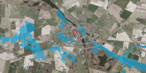 Oversvømmelsesrisiko fra vandløb på Parkvej 13, 4990 Sakskøbing