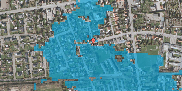 Oversvømmelsesrisiko fra vandløb på Parkvej 55, 4990 Sakskøbing