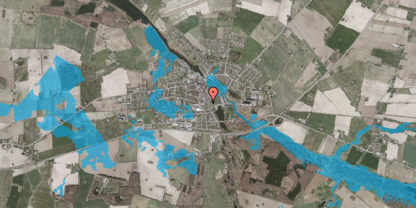 Oversvømmelsesrisiko fra vandløb på Søndergade 38, 4990 Sakskøbing