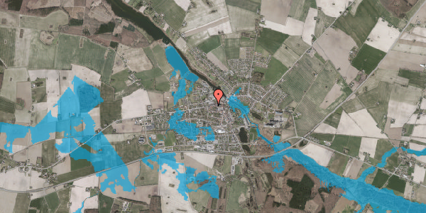 Oversvømmelsesrisiko fra vandløb på Vestergade 15, 4990 Sakskøbing