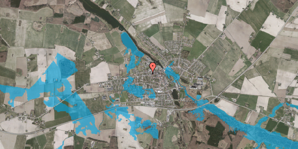 Oversvømmelsesrisiko fra vandløb på Vestergade 46A, 4990 Sakskøbing
