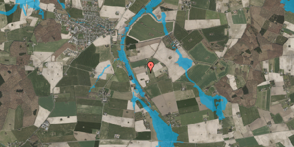 Oversvømmelsesrisiko fra vandløb på Valbyvej 6, 4653 Karise