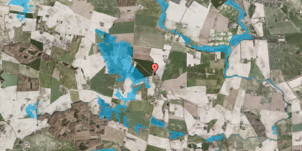 Oversvømmelsesrisiko fra vandløb på Fjendstrupvej 17, 4850 Stubbekøbing