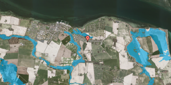 Oversvømmelsesrisiko fra vandløb på Slotsmarken 6, 4850 Stubbekøbing