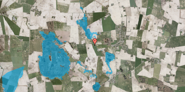 Oversvømmelsesrisiko fra vandløb på Stærly 1, 4871 Horbelev