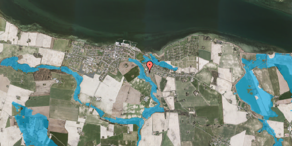 Oversvømmelsesrisiko fra vandløb på Østervang 20, 4850 Stubbekøbing