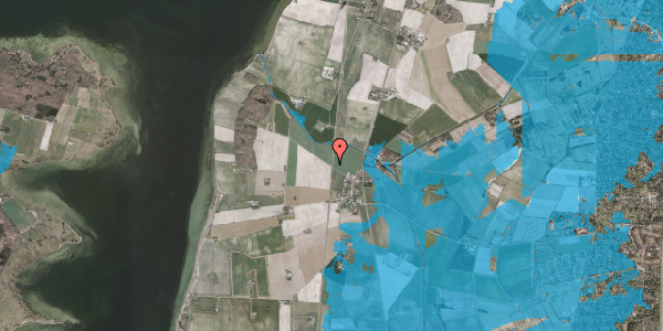 Oversvømmelsesrisiko fra vandløb på Marrebæk Skovvej 2, 4873 Væggerløse