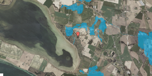 Oversvømmelsesrisiko fra vandløb på Andebakken 1, 4760 Vordingborg