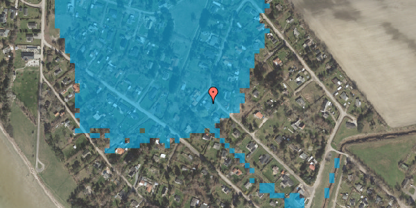 Oversvømmelsesrisiko fra vandløb på Knortegåsvej 16, 4760 Vordingborg