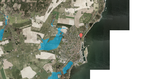 Oversvømmelsesrisiko fra vandløb på Aasen 64, 3730 Nexø